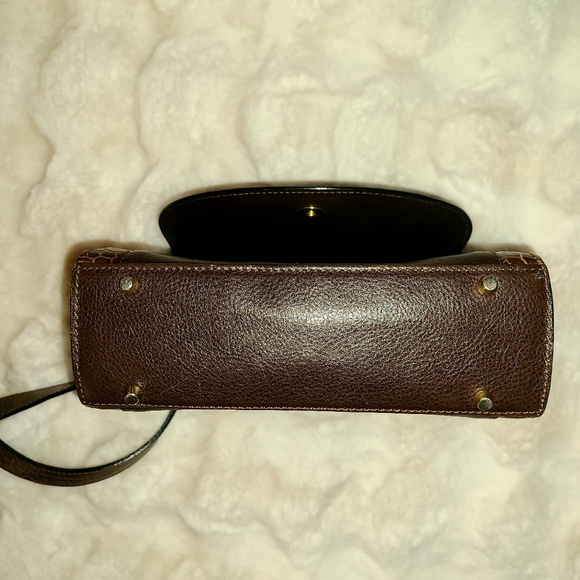 Bally Brown Crocodile Crossbody Bag with Gold Hardware - Picture 7 of 12